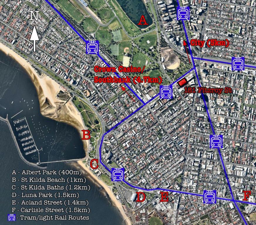 ☆ Heart Of St Kilda ☆ Infinity Pool+Parking+Wifi Apartment Мелбърн Екстериор снимка